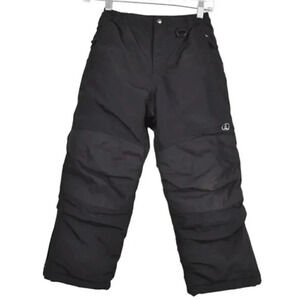 Land's End Kids Squall Waterproof Insulated Iron Knee Snow Pants Black Size 7